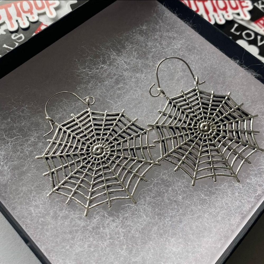 New Spiderweb Hoop Earrings